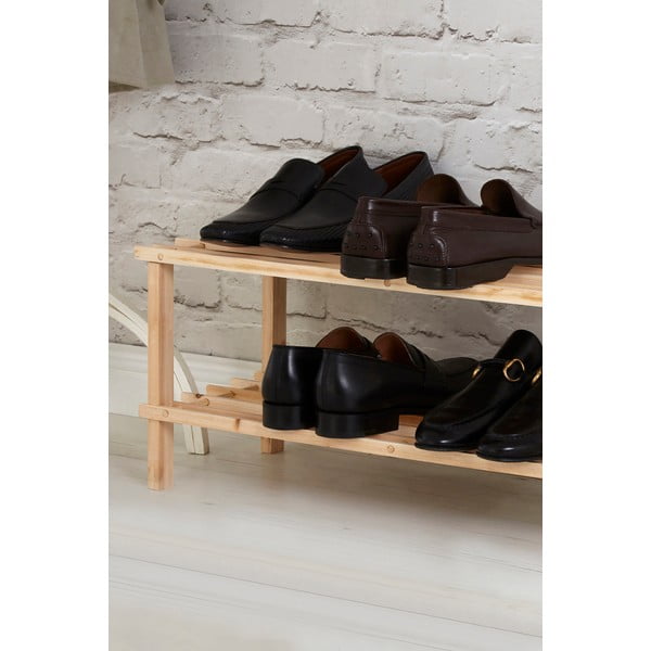 Natúr színű jegenyefenyő cipőtartó – Premier Housewares-image-4