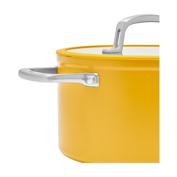 Indukciós tűzhelyhez alkalmas edény fedővel-kerámia felülettel 5,5 l Meda 3.0 – FABINI-image-3