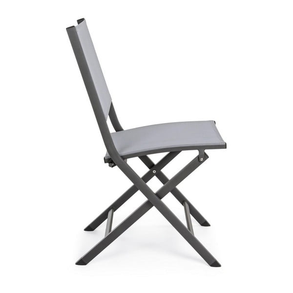 Szürke fém kerti szék Elin   – Bizzotto-image-3