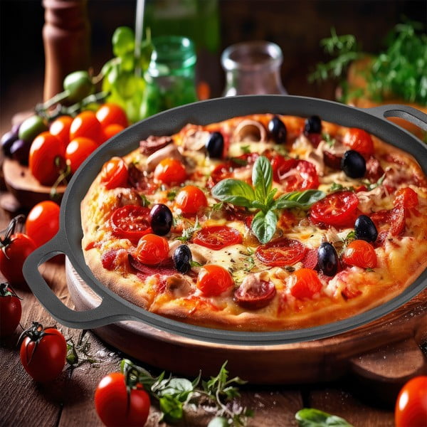 Grill öntöttvas serpenyő ø 35 cm LITINA – Orion-image-2