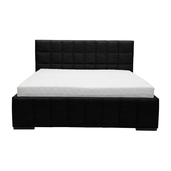 Dream fekete kétszemélyes ágy, 140 x 200 cm - Mazzini Beds-image-1