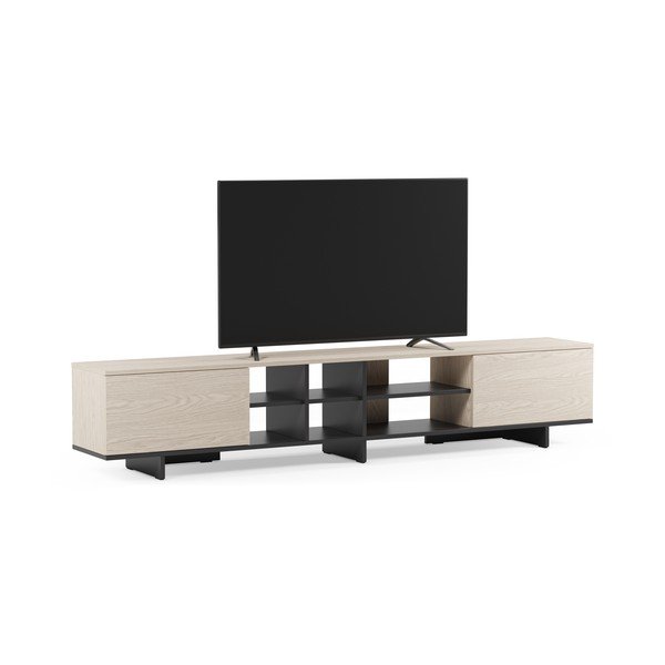 Fekete TV-állvány 230x44x36 cm Cequoia – Marckeric-image-2