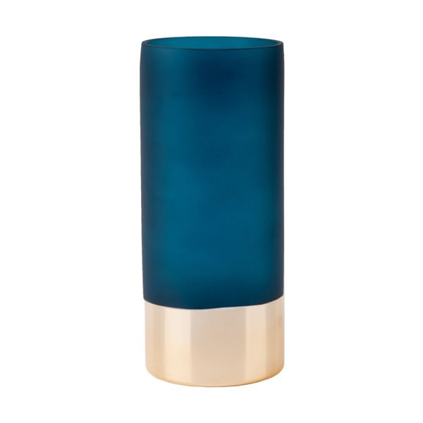 Kék-arany üvegváza, magasság 18,5 cm- PT LIVING