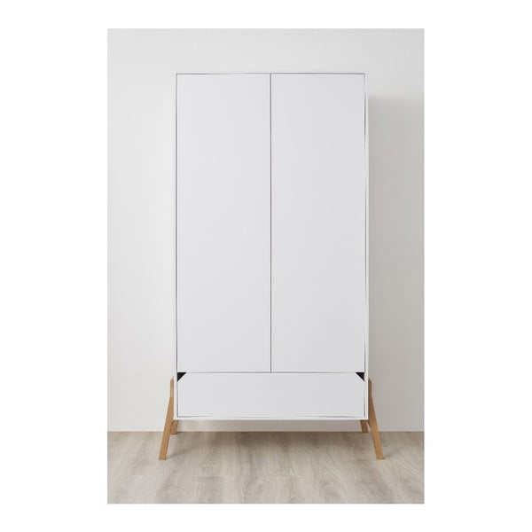 Lotta fehér kétajtós ruhásszekrény - BELLAMY-image-3