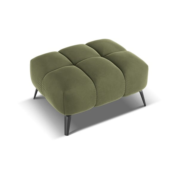 Zöld bársony lábtartó Nalu – Makamii-image-3