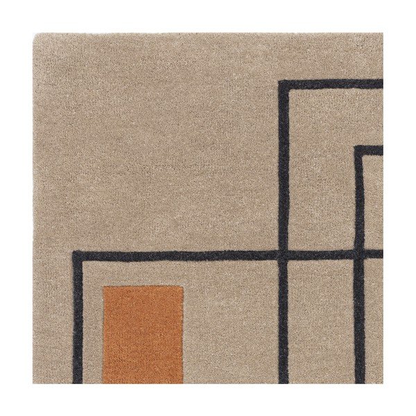 Téglavörös-bézs gyapjú szőnyeg 120x170 cm Reef – Asiatic Carpets-image-2
