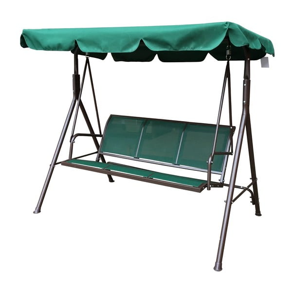 Zöld fém kerti hintaágy Confort – Rojaplast-image-1