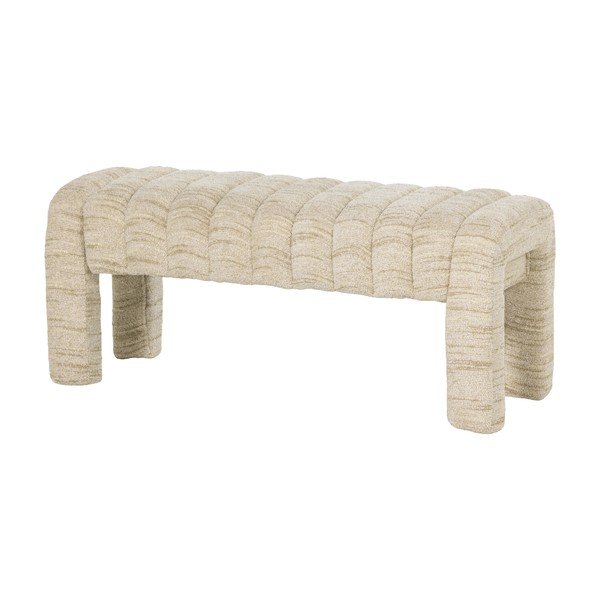 Bézs buklé párnázott pad Frex – WOOOD-image-2