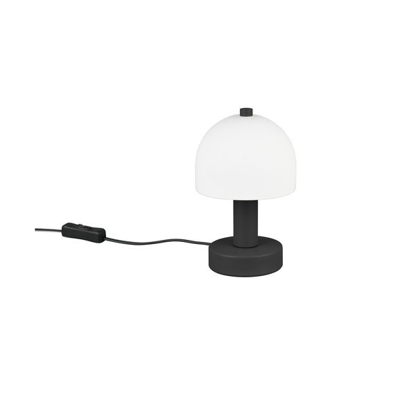 Fekete-fehér asztali lámpa üveg búrával (magasság 19 cm) Glenn – Reality-image-3