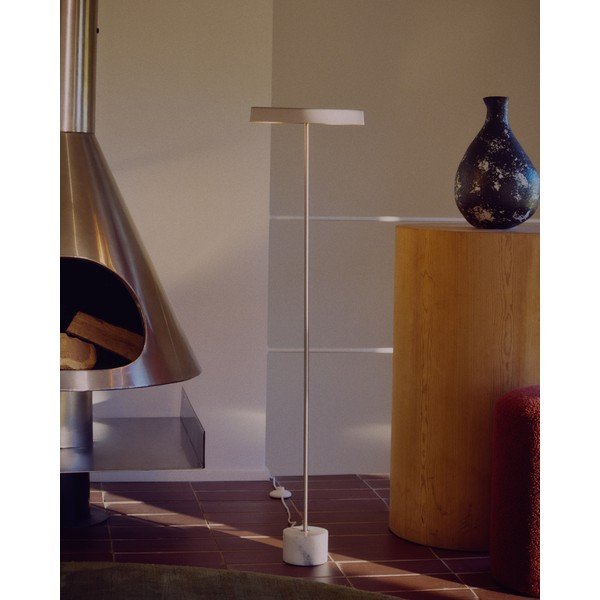 Ezüstszínű állólámpa (magasság 121 cm) Lynor – Kave Home-image-3