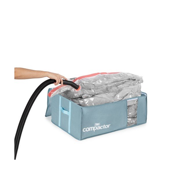 Vákuumos műanyag ruhatároló doboz 65x45x27 cm Blue Edition – Compactor-image-1