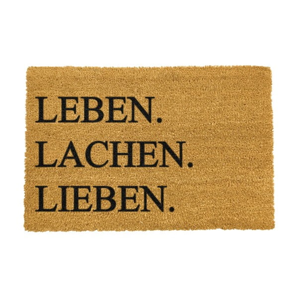 Leben Lachen Liben lábtörlő, 40 x 60 cm - Artsy Doormats