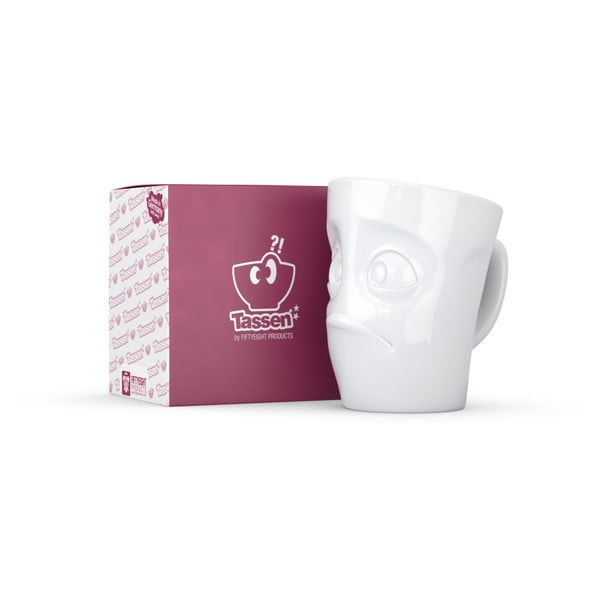 Fehér 'tanácstalan' porcelánbögre - 58products-image-4