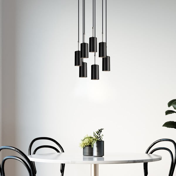 Geo fekete függőlámpa, magasság 120 cm - Squid Lighting-image-2