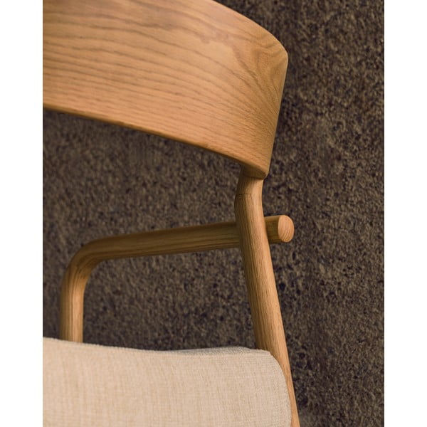 Bézs-natúr színű étkezőszék Falconera – Kave Home-image-2