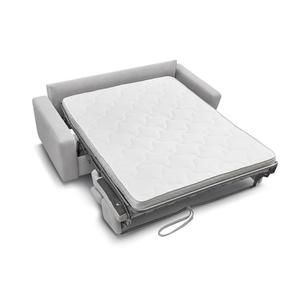 Világosszürke kinyitható kanapé 195 cm Monaco – Bobochic Paris-image-4