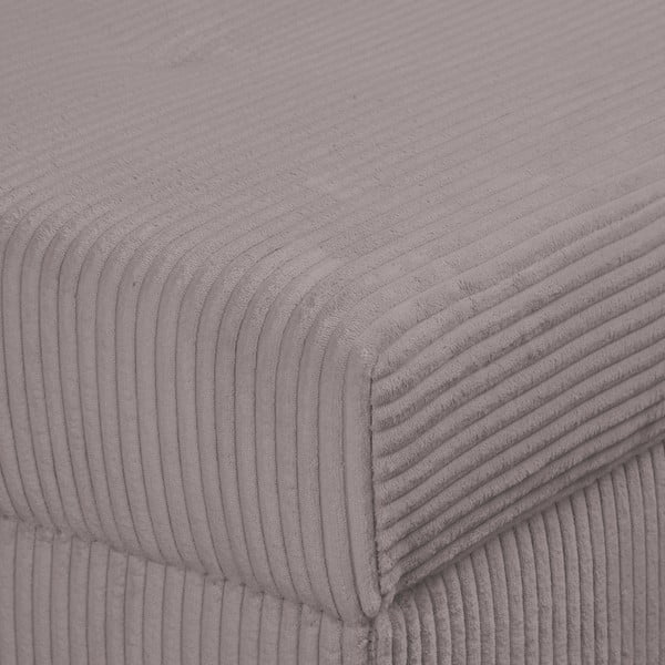 Szürke kordbársony puff Ariella – Ropez-image-4