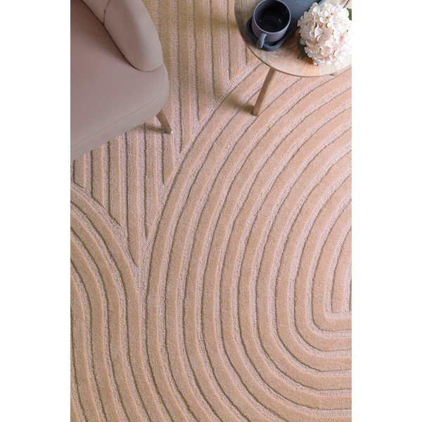 Rózsaszín gyapjú szőnyeg 160x230 cm Hague – Asiatic Carpets-image-2