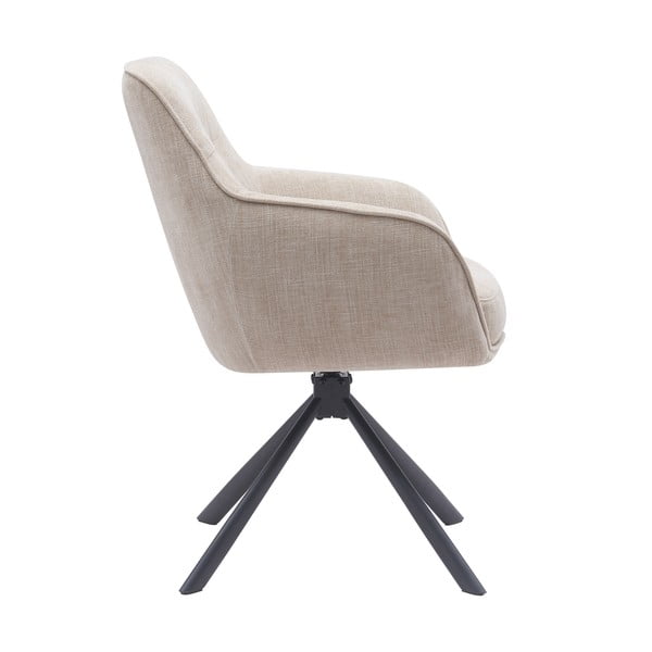 Krémszínű kárpitozott étkezőfotel szett 2 db-os Avola – Unique Furniture-image-3