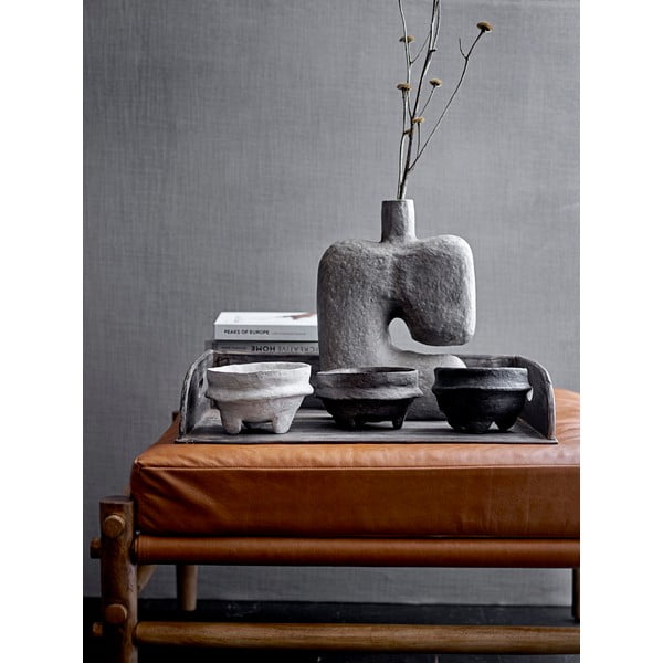 Banael szürke dekorációs papír váza, magasság 36 cm - Bloomingville-image-1