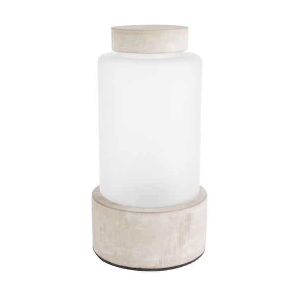Reina váza háttérvilágítással és beton részletekkel, magasság 25 cm - Zuiver