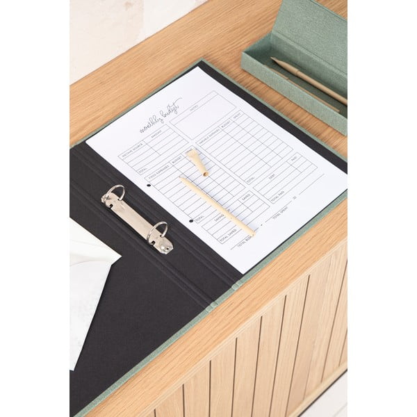 Zöld karton rendszerező Ringo Canvas Paper Laminate – Bigso-image-2