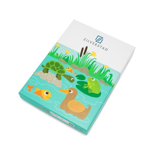 Ezüstszínű rozsdamentes acél gyerek evőeszköz készlet 4 db-os Water life – Zilverstad-image-4