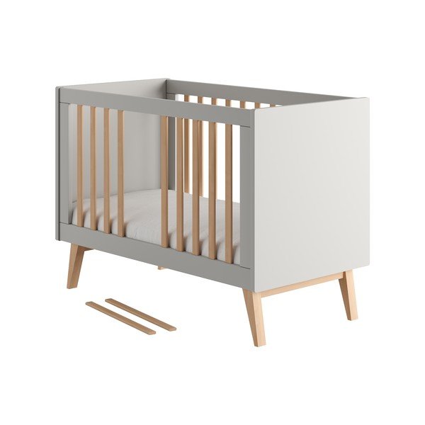 Szürke babaágy 60x120 cm Swing – Pinio-image-1