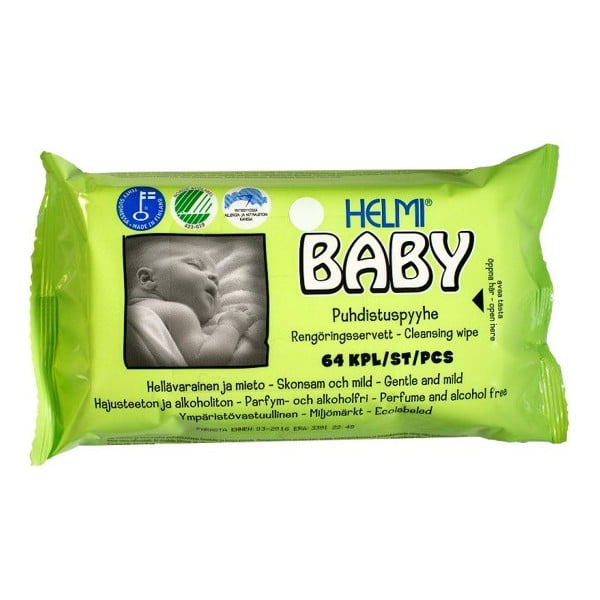 Helmi Baby nedves törlőkendő babáknak, 64 db
