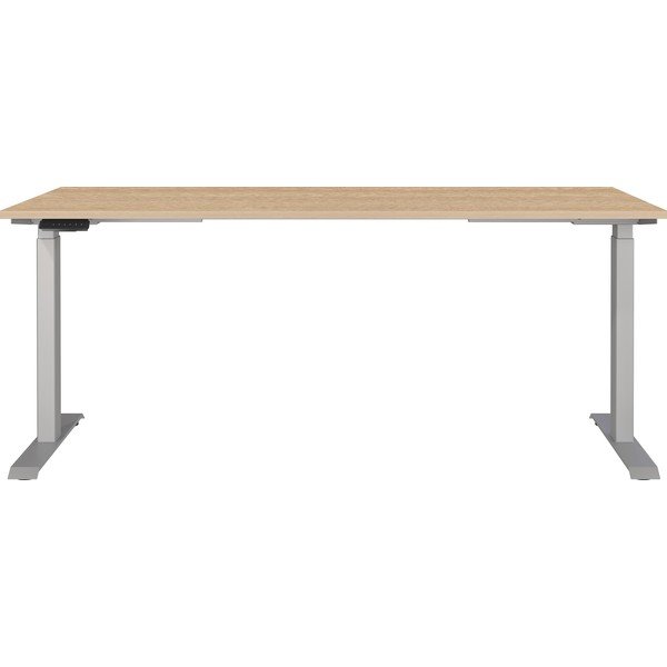 Állítható íróasztal elektromosan állítható magassággal tölgyfa dekoros asztallappal 80x180 cm Jet – Germania-image-1