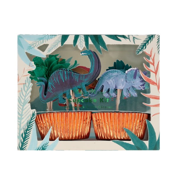 Muffin sütőpapír szett 24 db-os Dinosaur Kingdom – Meri Meri