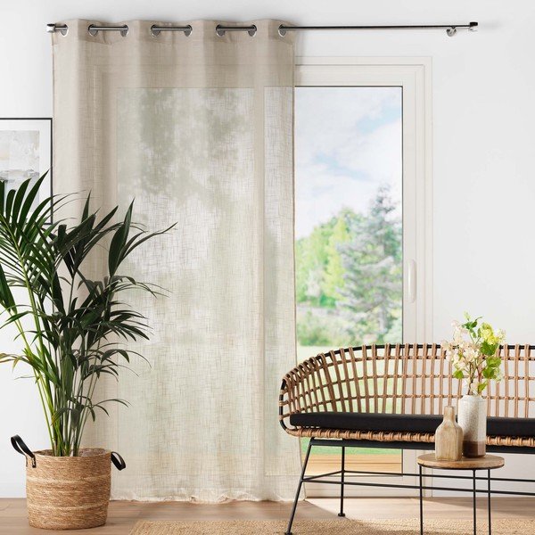 Barna átlátszó függöny 140x280 cm Haltona – douceur d'intérieur-image-2