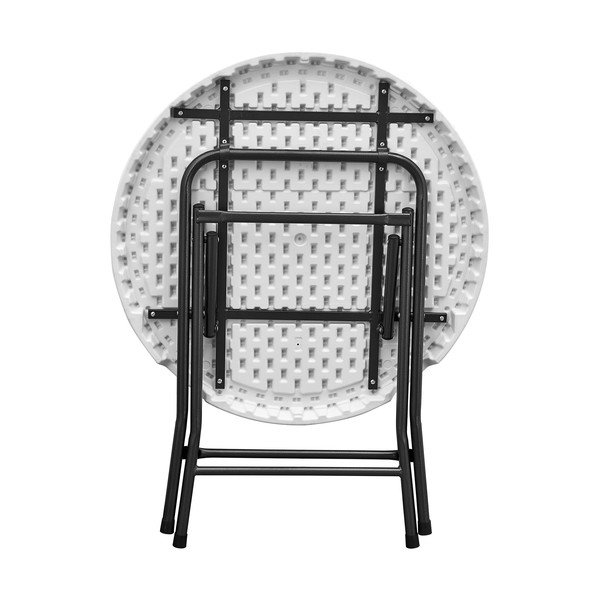 Kerek kerti étkezőasztal ø 80 cm – Rojaplast-image-1