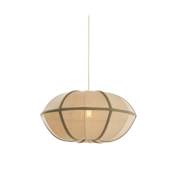 Krémszínű függőlámpa textil búrával Mirelys – Light & Living-image-2