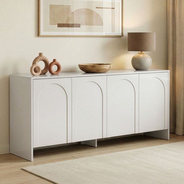 Fehér komód 180x80x45 cm Arlen  – Kalune Design-image-2