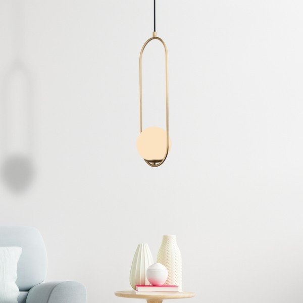 Arch aranyszínű függőlámpa, magasság 146 cm - Squid Lighting-image-2