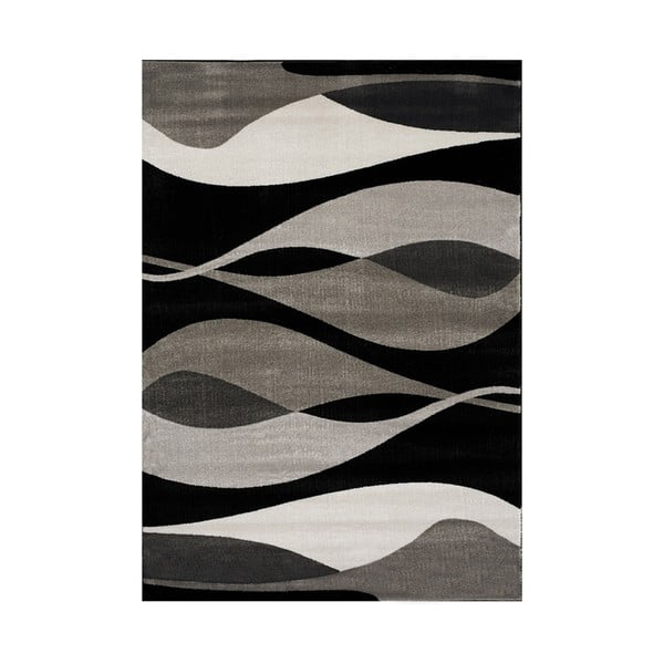 Manhattan Hudson szürke-fekete szőnyeg, 200 x 290 cm - Webtappeti