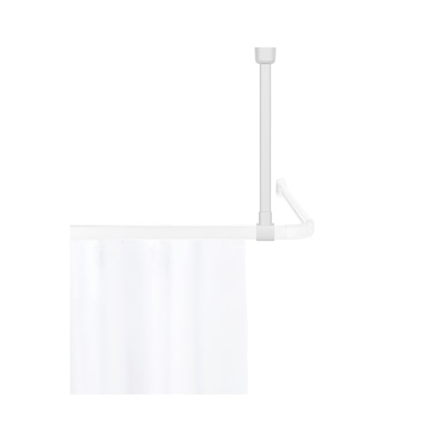 Fehér mennyezeti zuhanyfüggönyrúd tartó Era – Wenko-image-3