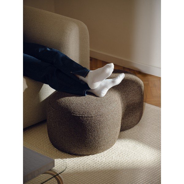 Sötétbarna buklé puff Umbo – noo.ma-image-2