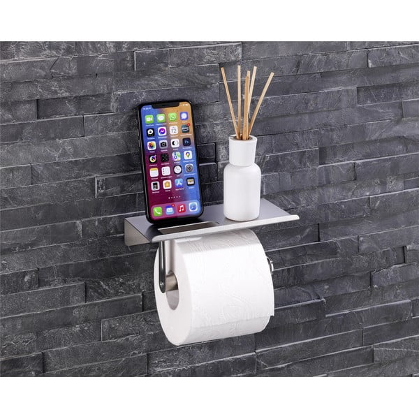 Öntapadós rozsdamentes acél WC-papír tartó - Maximex-image-1