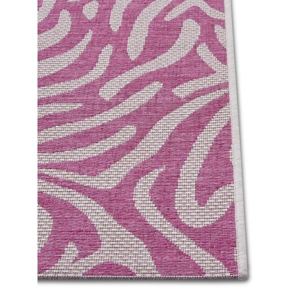 Cebra rózsaszín-bézs kültéri futószőnyeg, 70 x 300 cm - NORTHRUGS-image-2