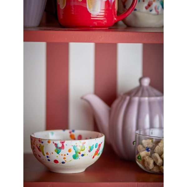 Krémszínű kőedény tálka szett 4 db-os 300 ml Freckles – Bloomingville-image-1