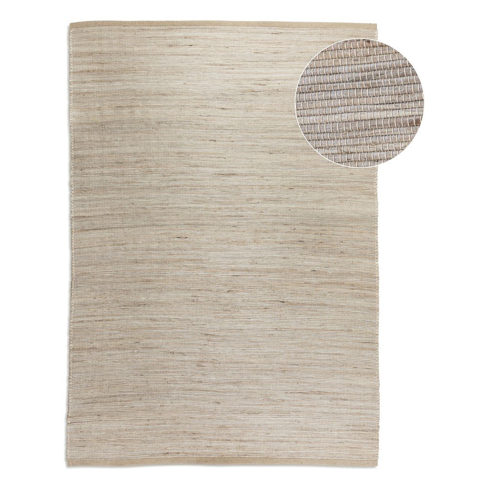 Világos natúr színű kétoldalas-kézi szövésű jutakeverék szőnyeg 190x280 cm Handloom – Hanse Home