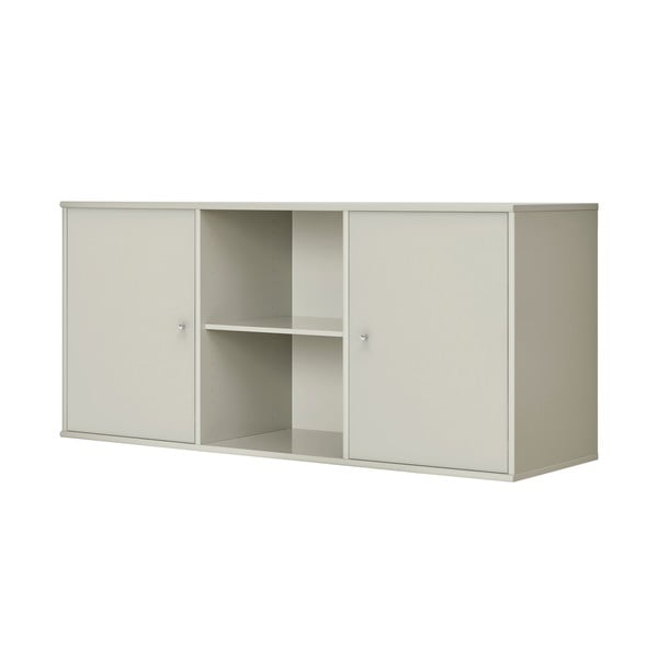 Bézs alacsony függő komód 133x61 cm Mistral – Hammel Furniture-image-1