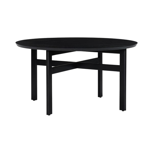 Fekete kerek dohányzóasztal ø 80 cm Fjord – Hübsch-image-2