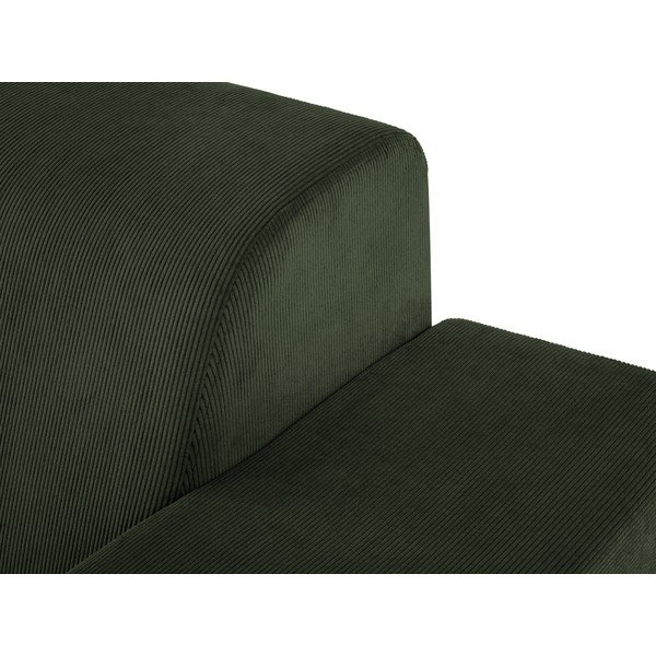 Hobart zöld kordbársony sarokkanapé, jobb oldali - Cosmopolitan Design-image-1