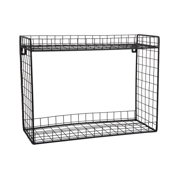 Fekete többszintes acél fali polc 40 cm Reja – PT LIVING-image-2