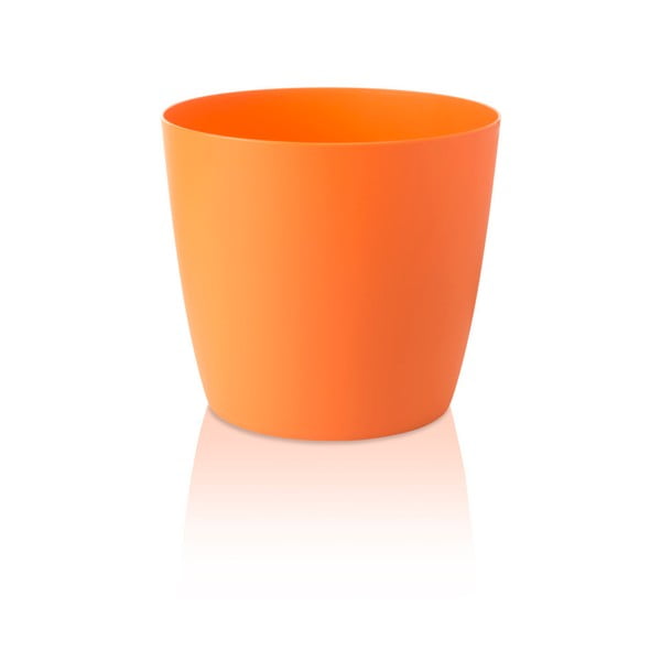 Ella Twist'n'Roll Smart System narancssárga kaspó kerekekkel, ø 35 cm - Gardenico
