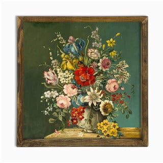 Vintage Flowers fali kép, 50 x 50 cm