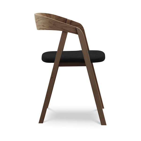 Fekete tömörfa étkezőfotel Erika – Makamii-image-2